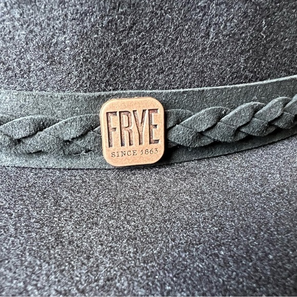 NWT Frye Men’s Black Felt Braided Band Stiff Brim Stetson Hat, OSFM - Picture 5 of 10